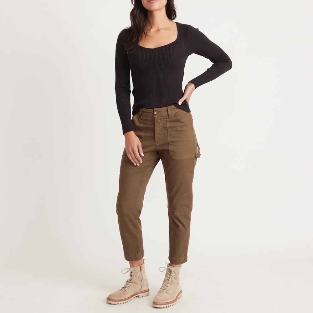 NWOT Marine Layer Women’s Maya Utility Pant Crop 8